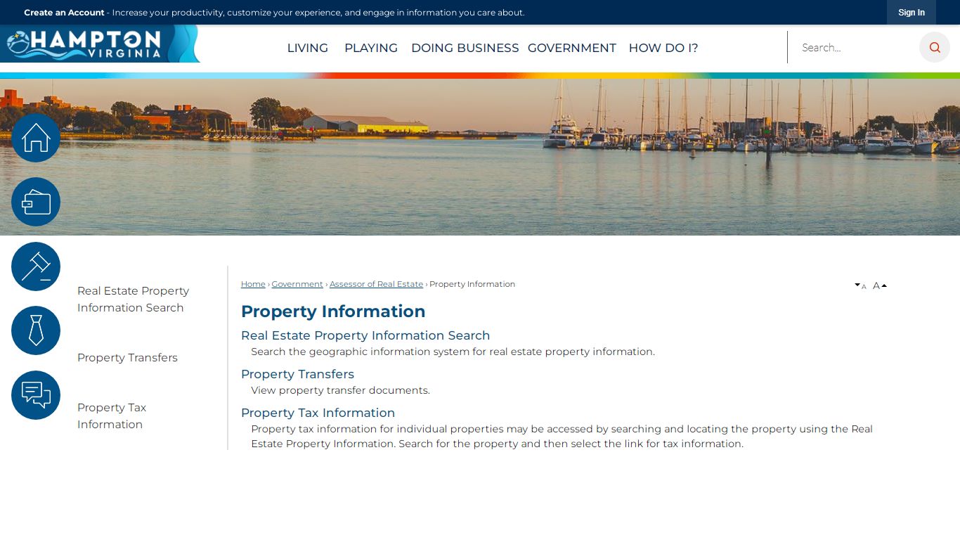 Property Information | Hampton, VA - Official Website